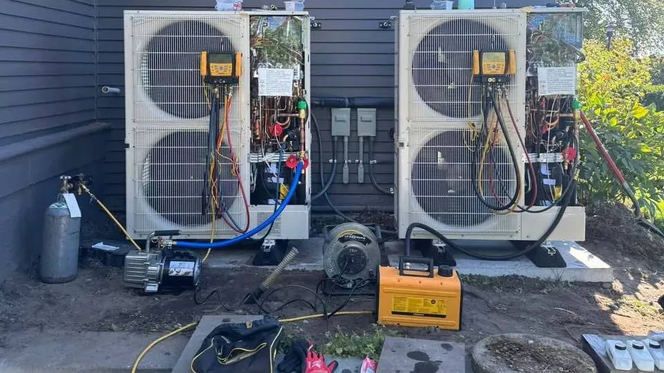 Ductless mini-split heat pump outdoor unit